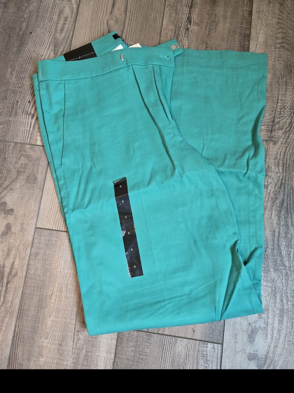 Banana Republic Teal Green Wide-Leg Trousers